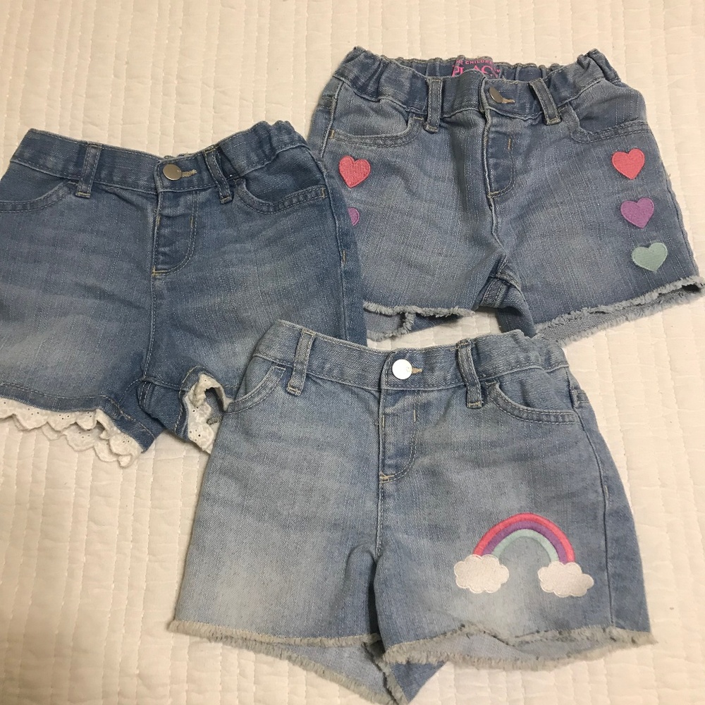 The Children's Place Adjustable Denim Shorts - 4T